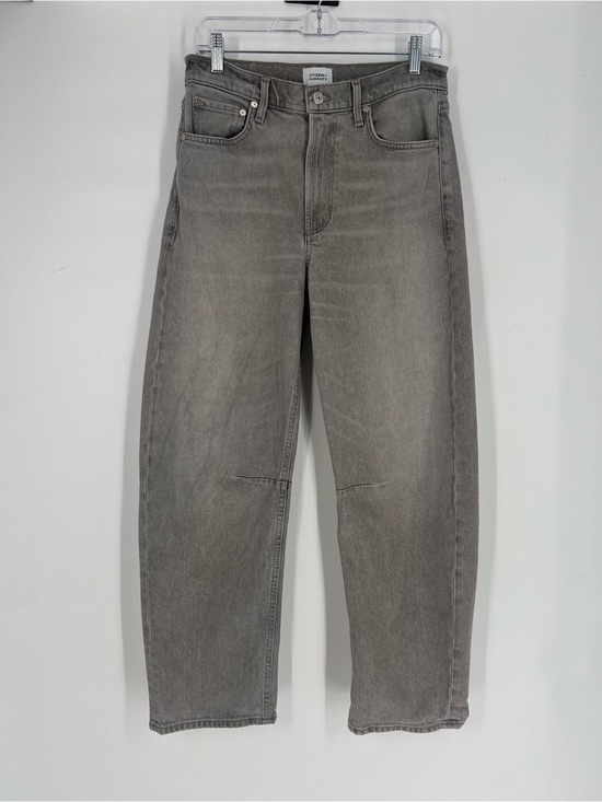 Citizens Of Humanity Denim - Citizens Of Humanity Miro Gray Denim Designer Horseshoe Barrel Western Jeans 27
